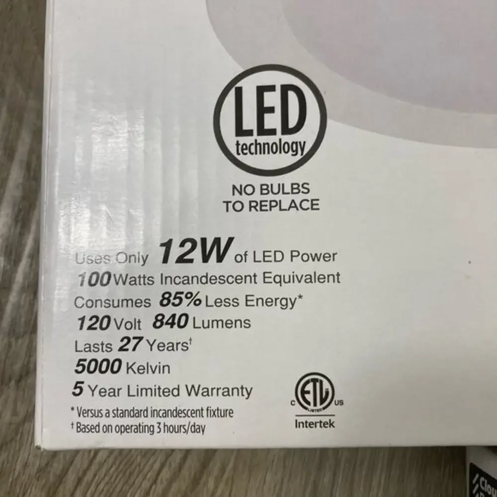 Cloudy Bay 7” LED Flush Mount Light Fixture 3 Pack CRI90 Indoor Outdoor